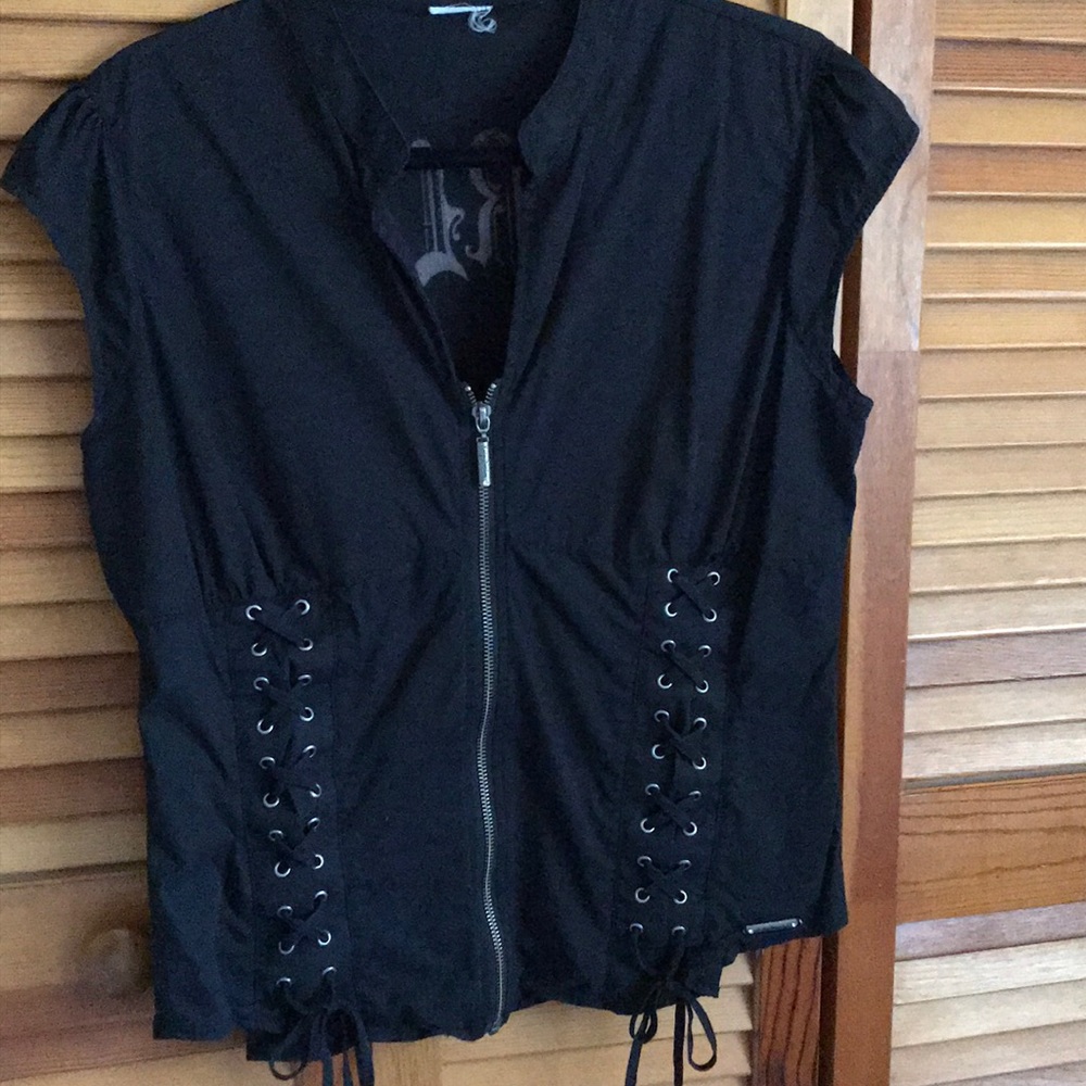 Ladies Harley Davidson zippered blouse